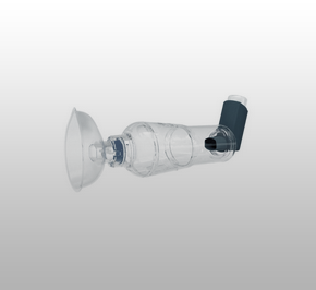 Metered Dose Inhaler with Spacer